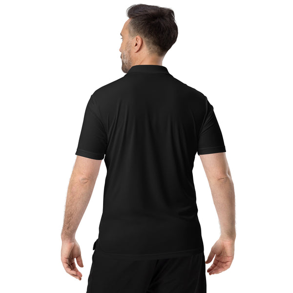 Yachts International Mens Black Performance Polo Shirt