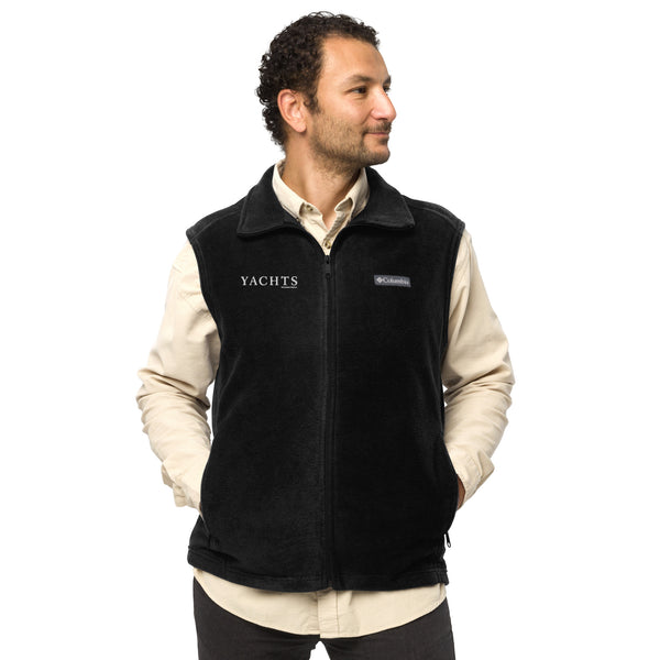 Yachts International Men’s Black Columbia Fleece Vest