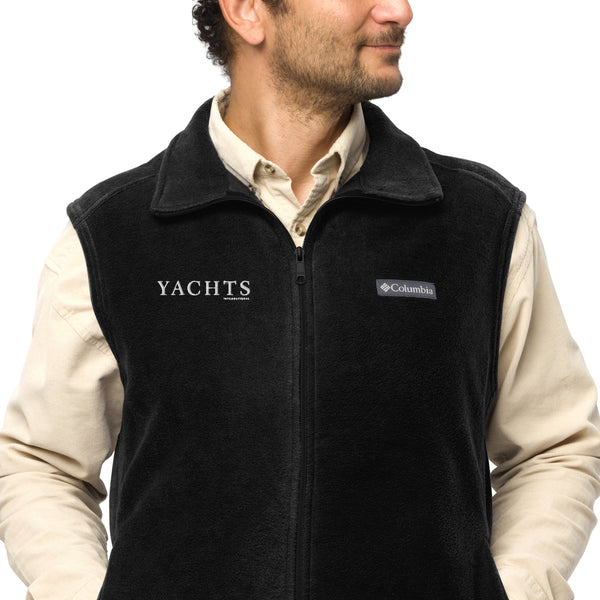 Yachts International Men’s Black Columbia Fleece Vest